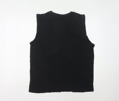 Slazenger Men's Black Tank Top, L, Sportswear, Gym