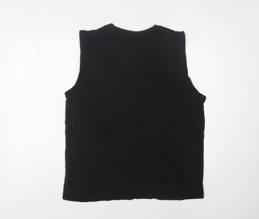 Slazenger Men's Black Tank Top, L, Sportswear, Gym