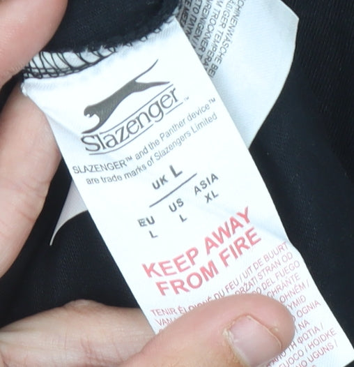 Slazenger Men's Black Tank Top, L, Sportswear, Gym