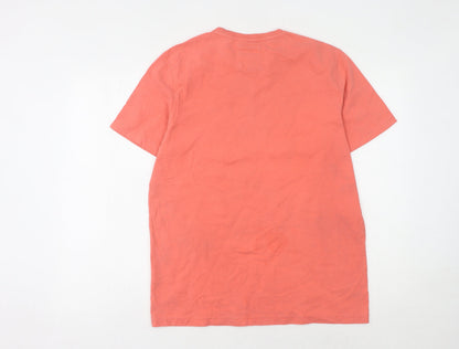 Mens UK Size L Crew Clothing Company Orange  T-Shirt