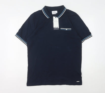 Peter Werth Men's Blue Polo Shirt, Size M, Casual Style