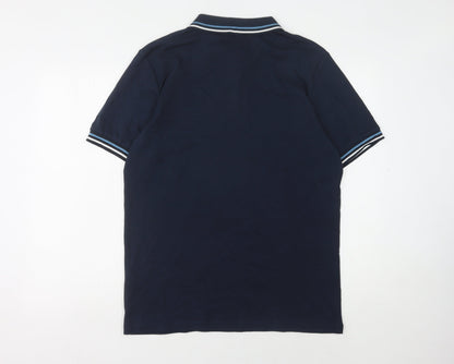 Peter Werth Men's Blue Polo Shirt, Size M, Casual Style