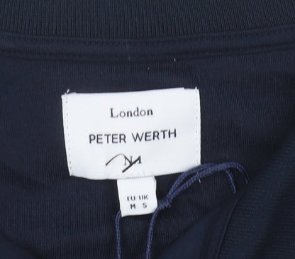 Peter Werth Men's Blue Polo Shirt, Size M, Casual Style