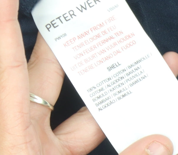 Peter Werth Men's Blue Polo Shirt, Size M, Casual Style