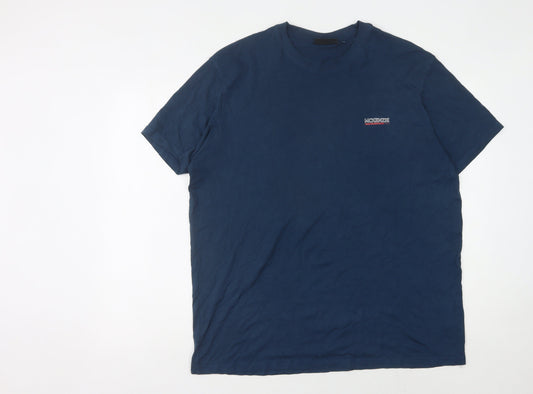 McKenzie Men's Blue XL Short Sleeve T-Shirt