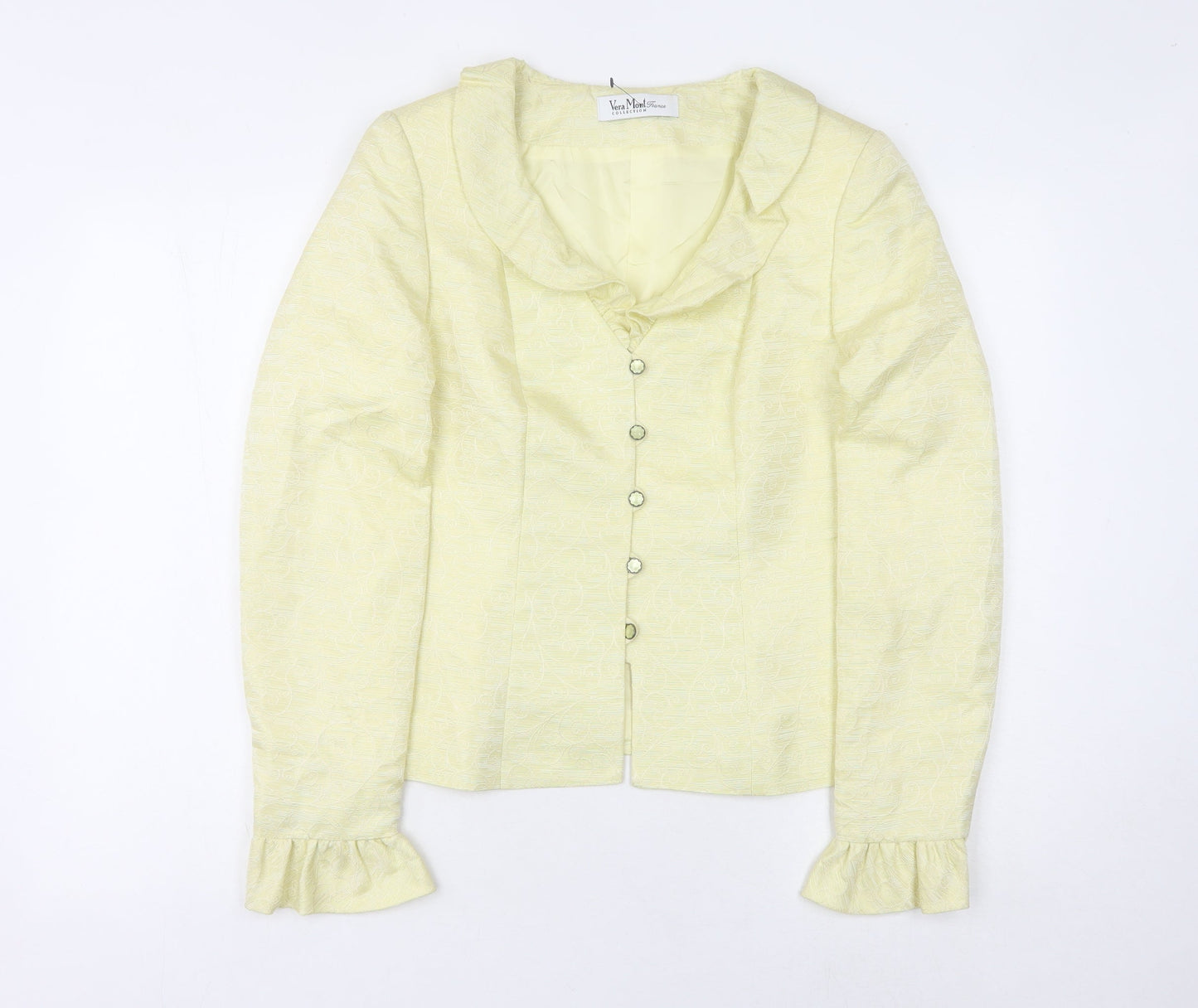Vera Mont Women’s Yellow Suit Jacket Size 10