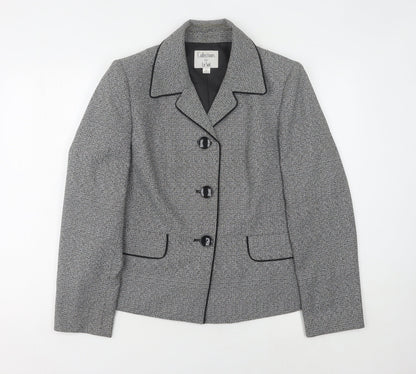 Le Suit Women's Grey Suit Jacket Size 12