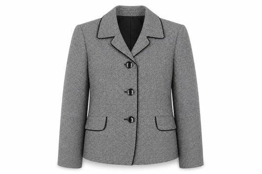 Le Suit Women's Grey Suit Jacket Size 12