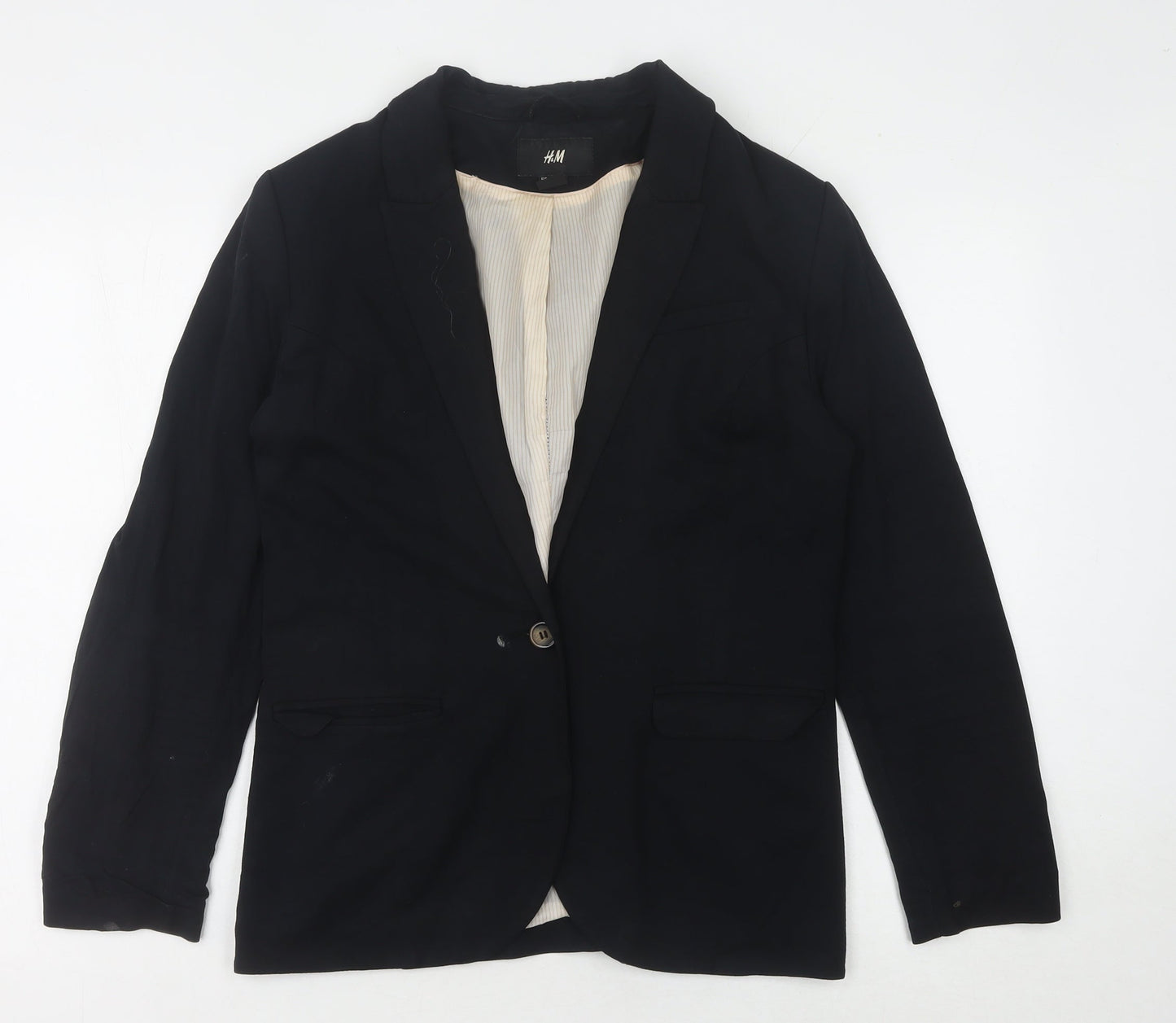 H&M Women's Black Blazer - Size 12 - Business Casual