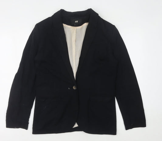 H&M Women's Black Blazer - Size 12 - Business Casual