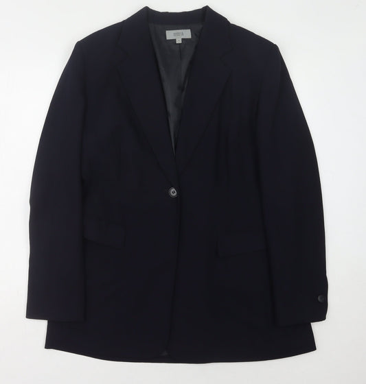 Marks & Spencer Women's Black Blazer UK 16 Lined