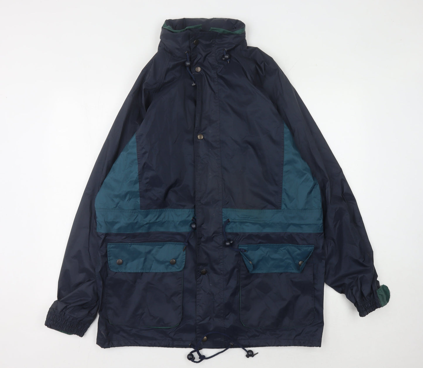 Mens UK Size M Champion Blue Rain Coat