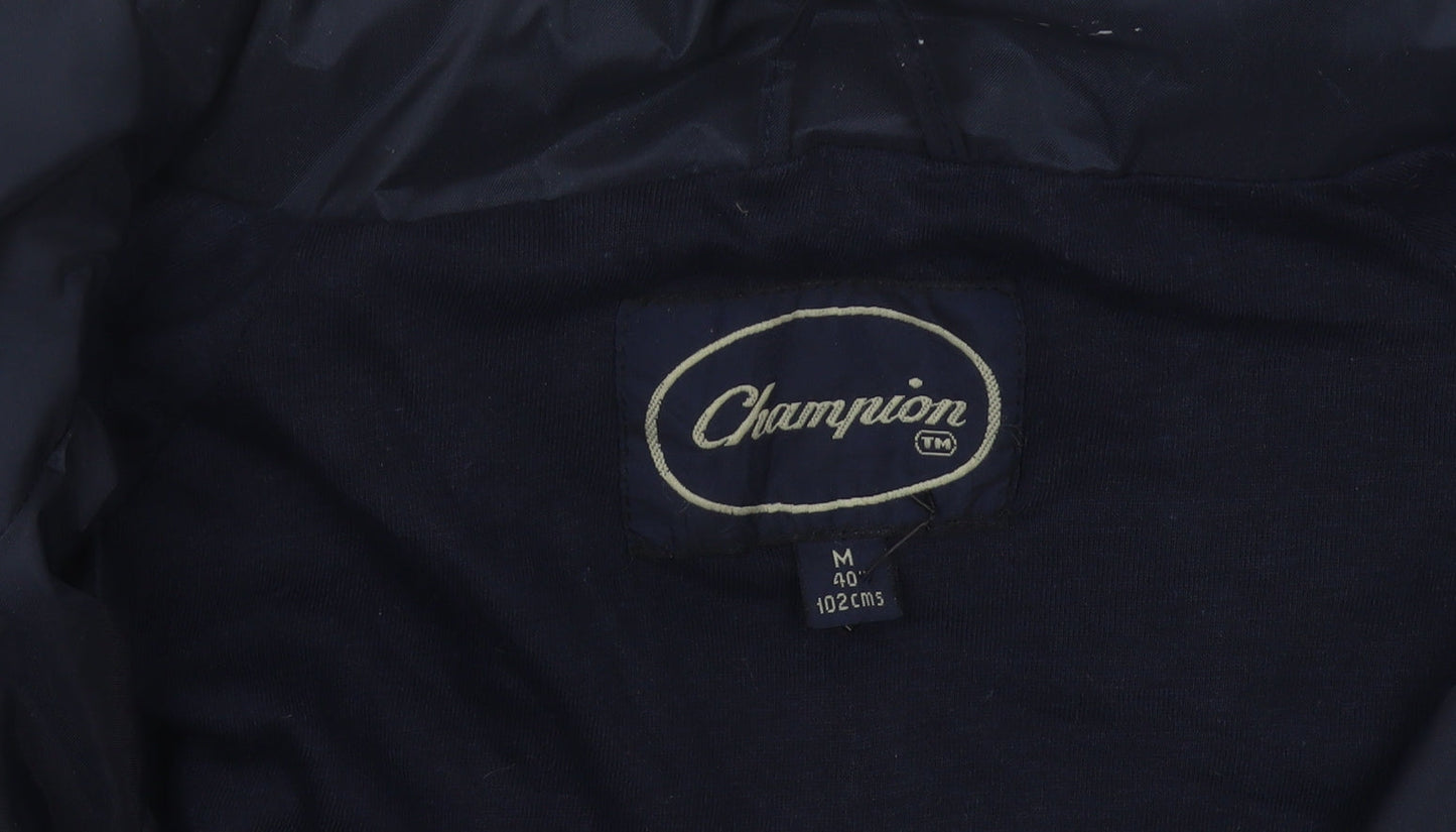 Mens UK Size M Champion Blue Rain Coat