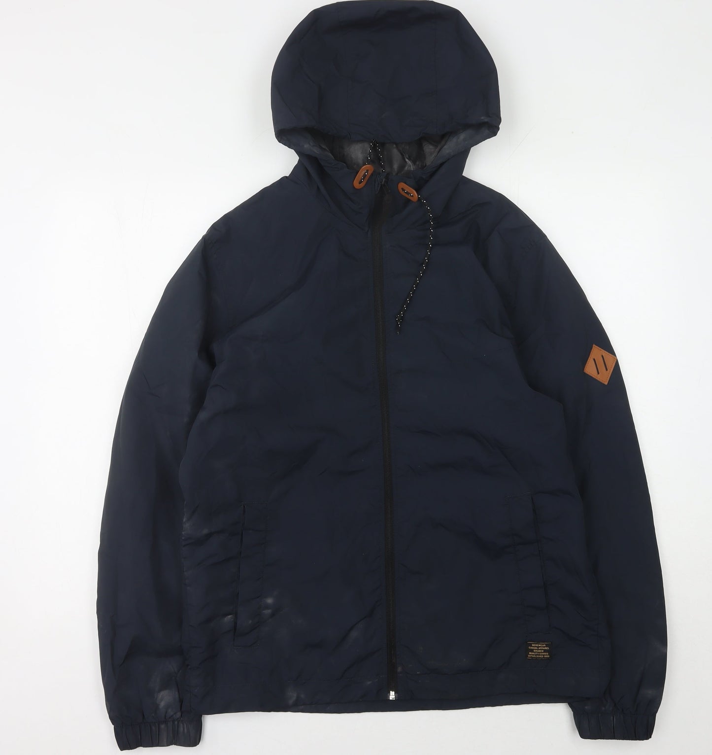 Mens UK Size M H&M Blue Windbreaker Coat