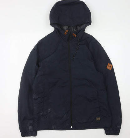 Mens UK Size M H&M Blue Windbreaker Coat