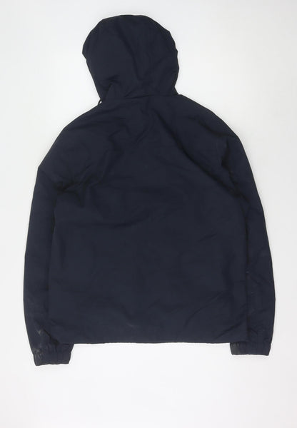 Mens UK Size M H&M Blue Windbreaker Coat