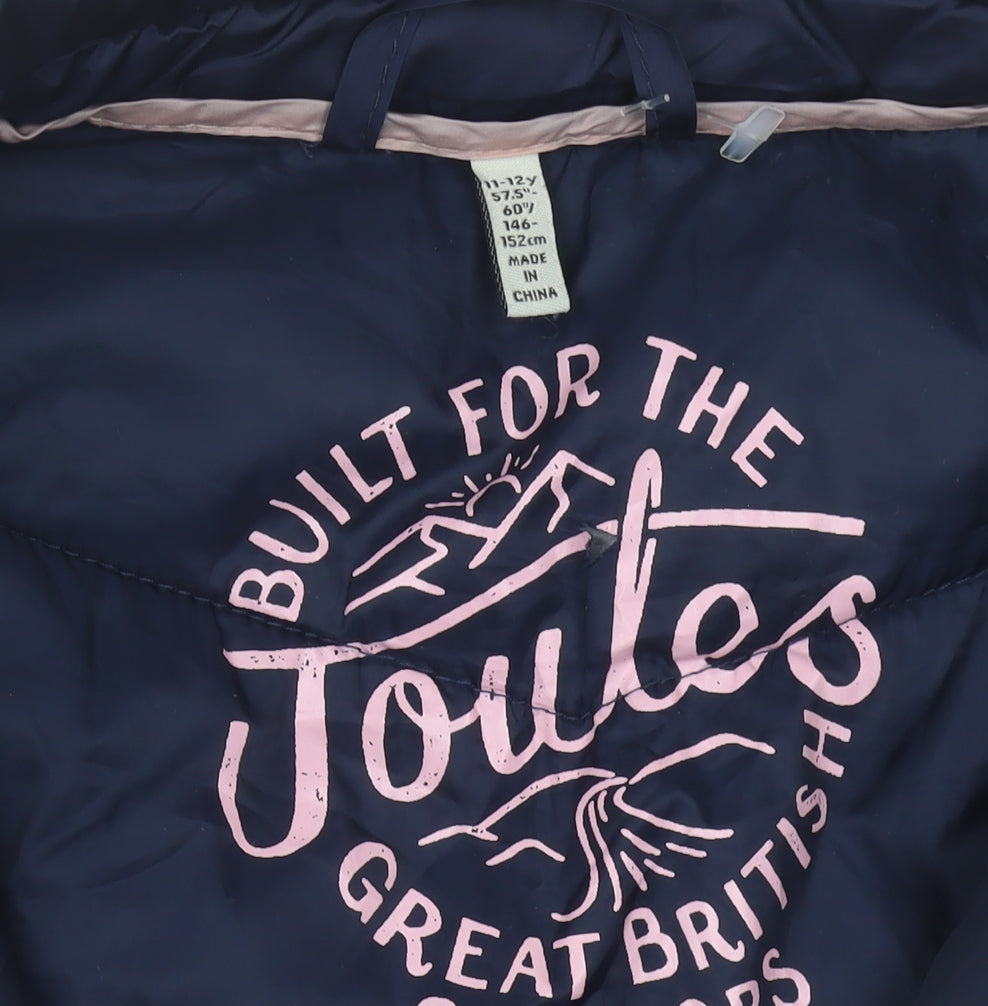 Joules Girls Multicoloured Puffer Jacket 11-12 Years