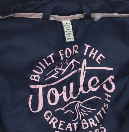 Joules Girls Multicoloured Puffer Jacket 11-12 Years