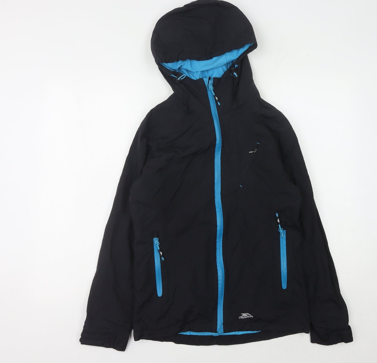 Mens UK Size XS Trespass Black Rain Coat