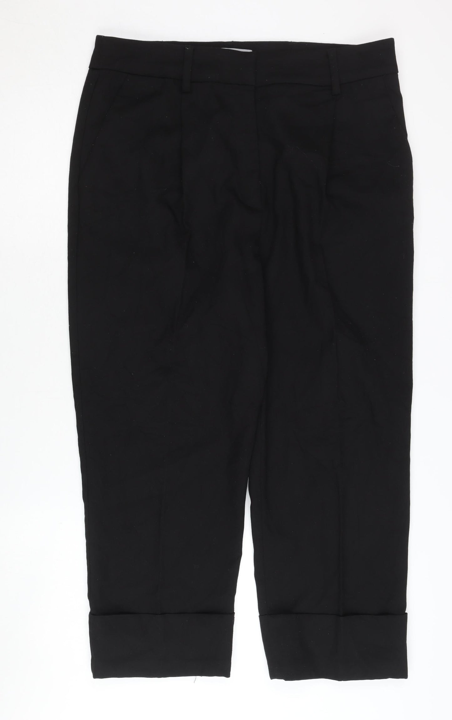 Womens UK Size 16 MNG   Black Trousers