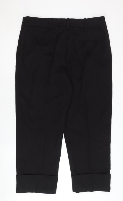 Womens UK Size 16 MNG   Black Trousers