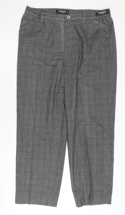 Womens UK Size 12 MICHELE Slim Fit  Grey Trousers