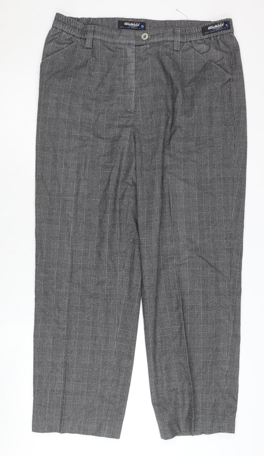 Womens UK Size 12 MICHELE Slim Fit  Grey Trousers