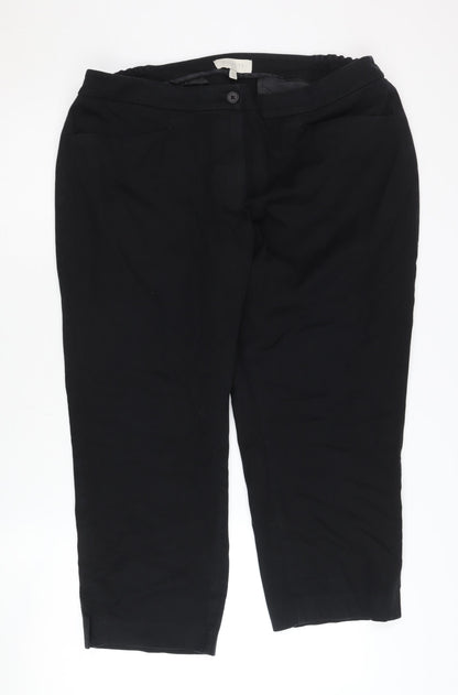 Womens UK Size 16 Plus Talbots Regular Fit  Black Trousers