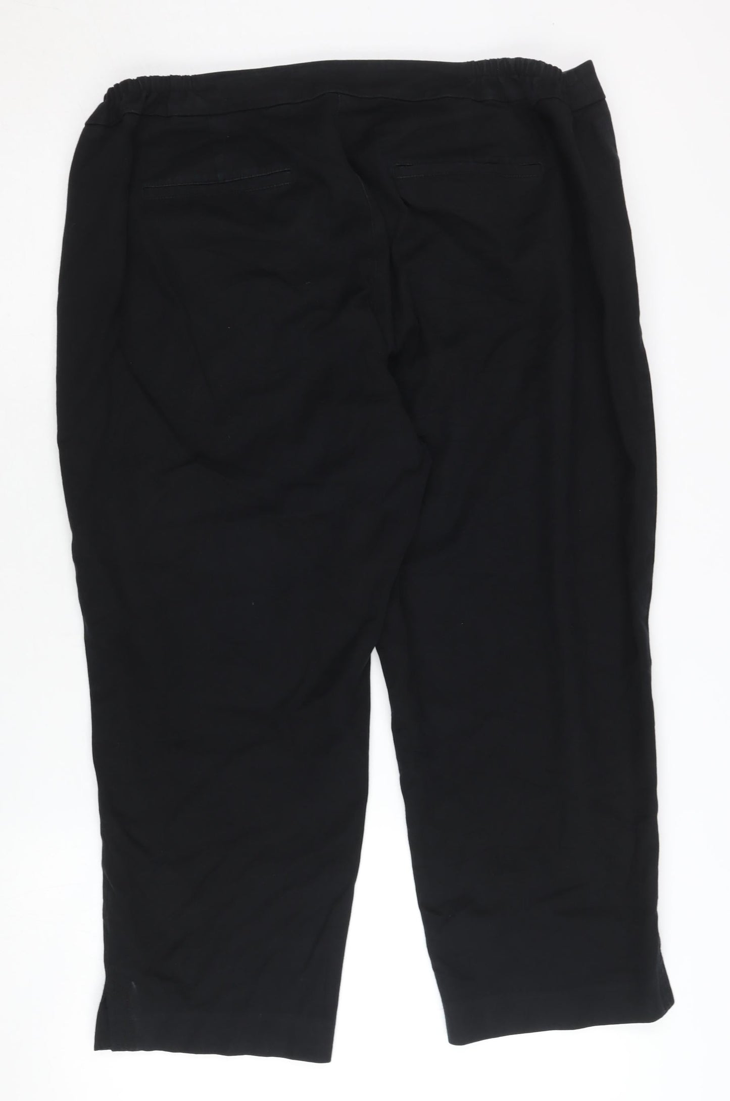 Womens UK Size 16 Plus Talbots Regular Fit  Black Trousers