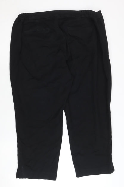 Womens UK Size 16 Plus Talbots Regular Fit  Black Trousers