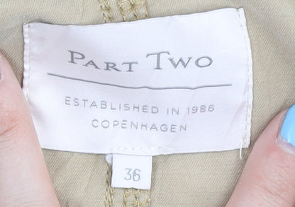 Womens UK Size 8 Part Two Beige Basic Jacket