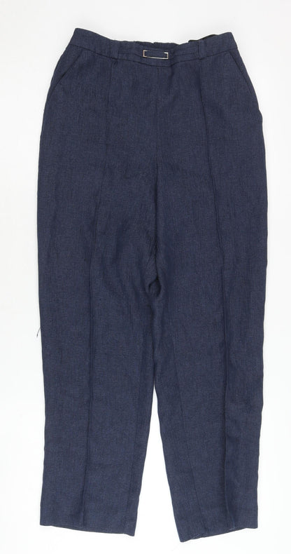 Womens UK Size 10 Honor Millburn Regular Fit Straight Blue Trousers