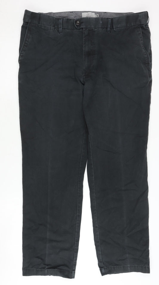 Marks and Spencer Men's Black Chino Trousers L
