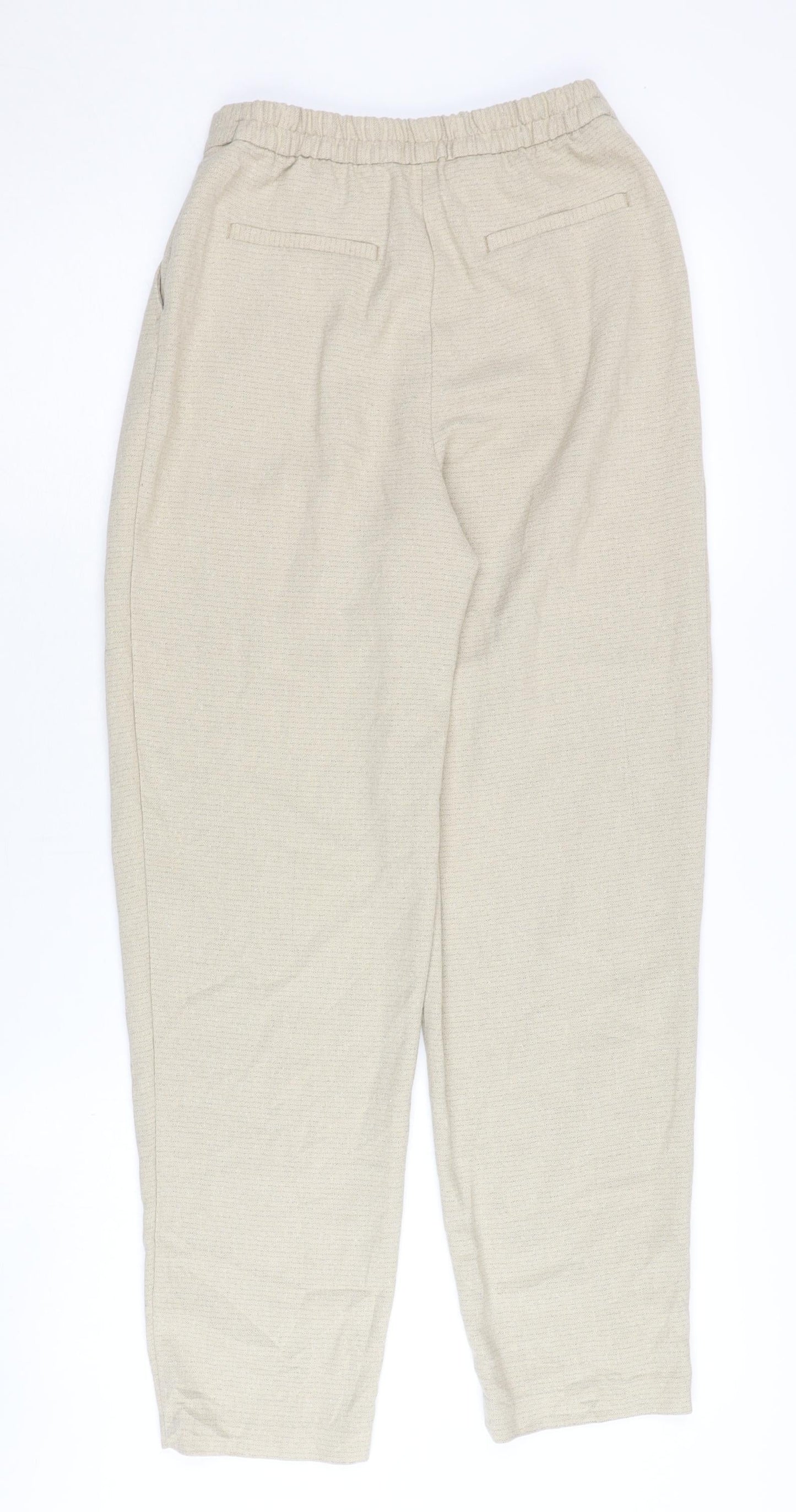 Womens UK Size 4 Monki Regular Fit Casual Beige Trousers