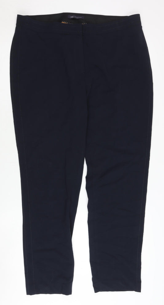 Womens UK Size 16 Marks and Spencer Regular Fit Casual Black Trousers