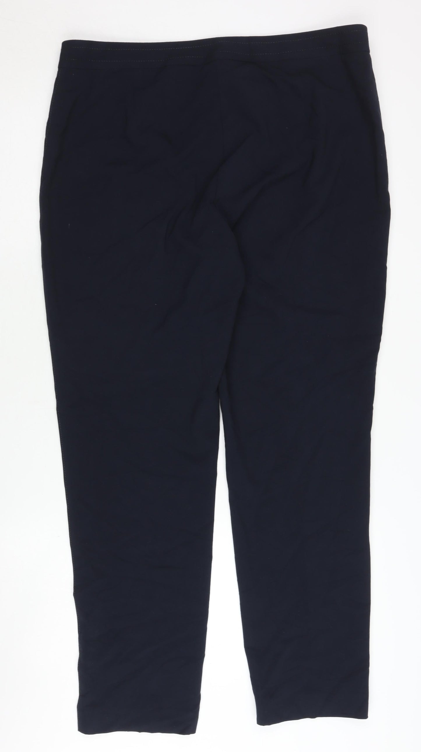 Womens UK Size 16 Marks and Spencer Regular Fit Casual Black Trousers