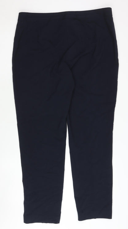 Womens UK Size 16 Marks and Spencer Regular Fit Casual Black Trousers