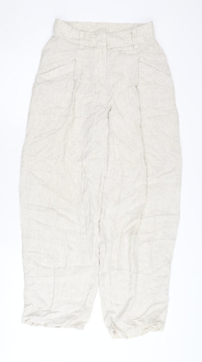 Topshop Women's Ivory Trousers Size 8