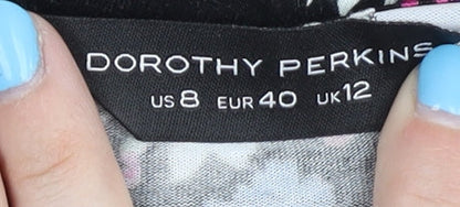 Dorothy Perkins Floral Dress UK 12 Women Multicoloured