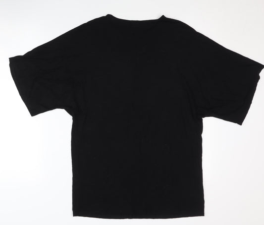 Womens UK Size 10 ASOS Black  T-Shirt