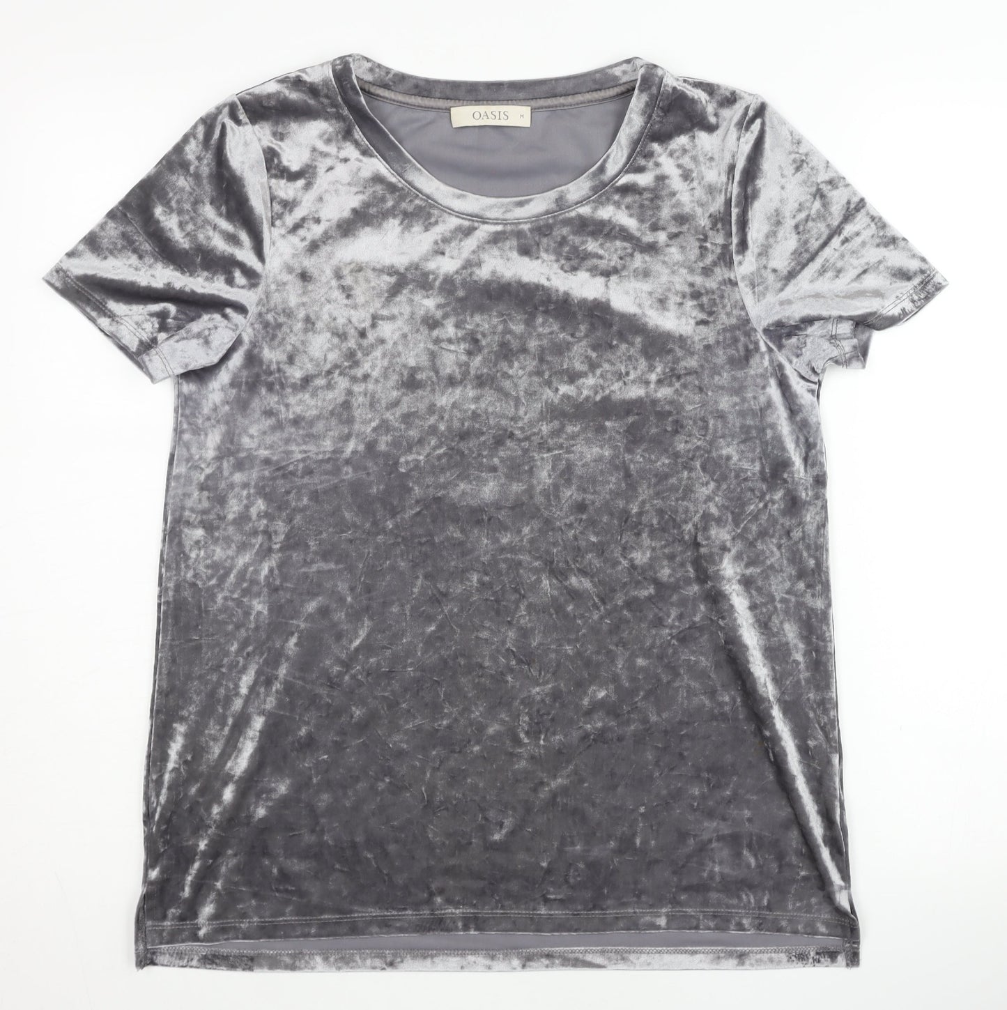 Womens UK Size M Oasis Grey Basic T-Shirt