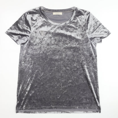 Womens UK Size M Oasis Grey Basic T-Shirt