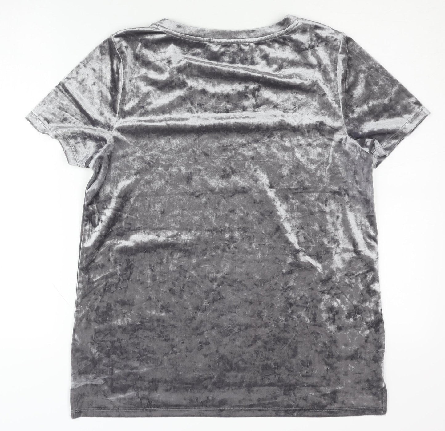 Womens UK Size M Oasis Grey Basic T-Shirt