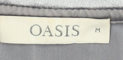 Womens UK Size M Oasis Grey Basic T-Shirt