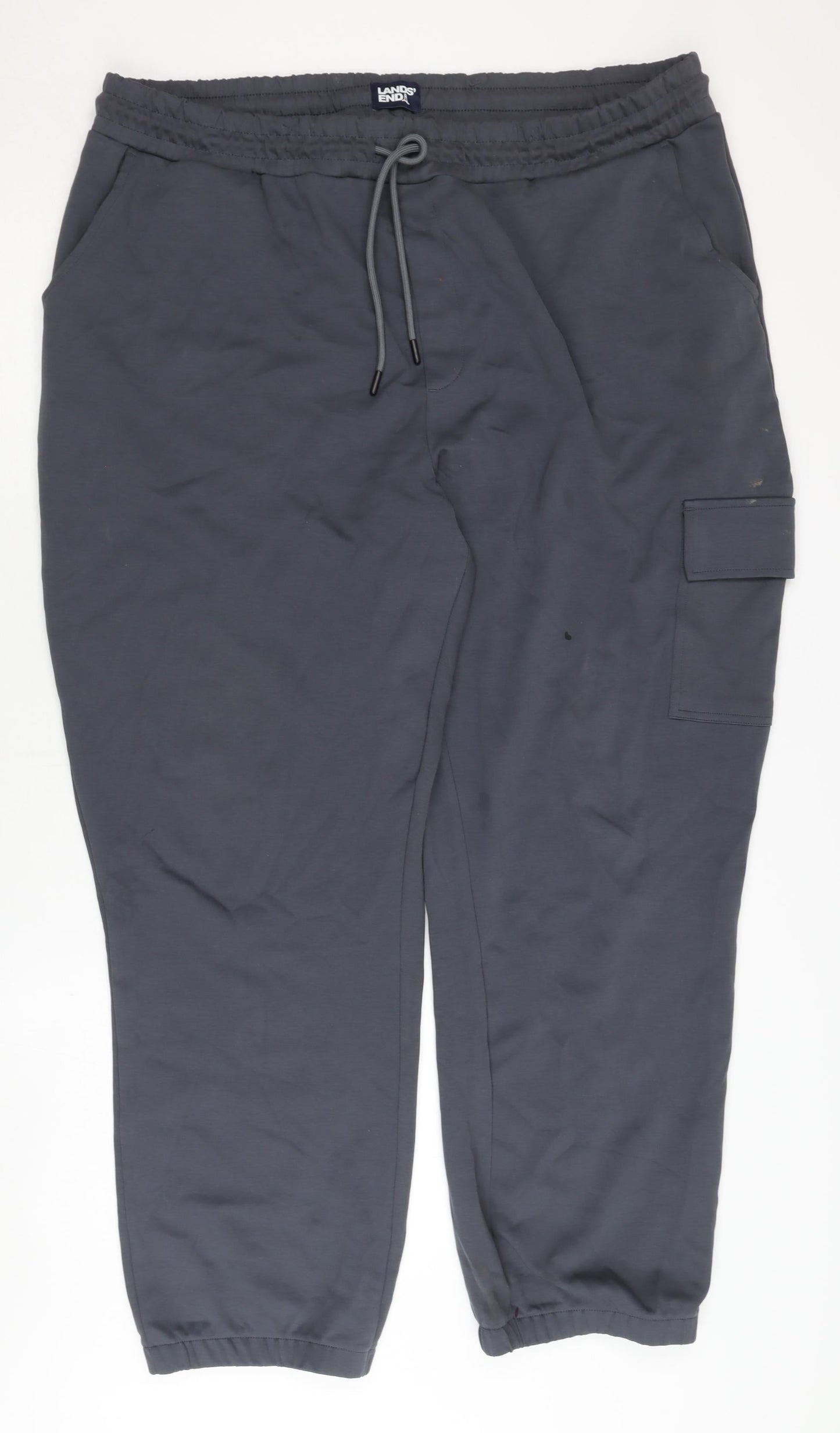 Lands' End Men's Blue XL Jogger Trousers Casual