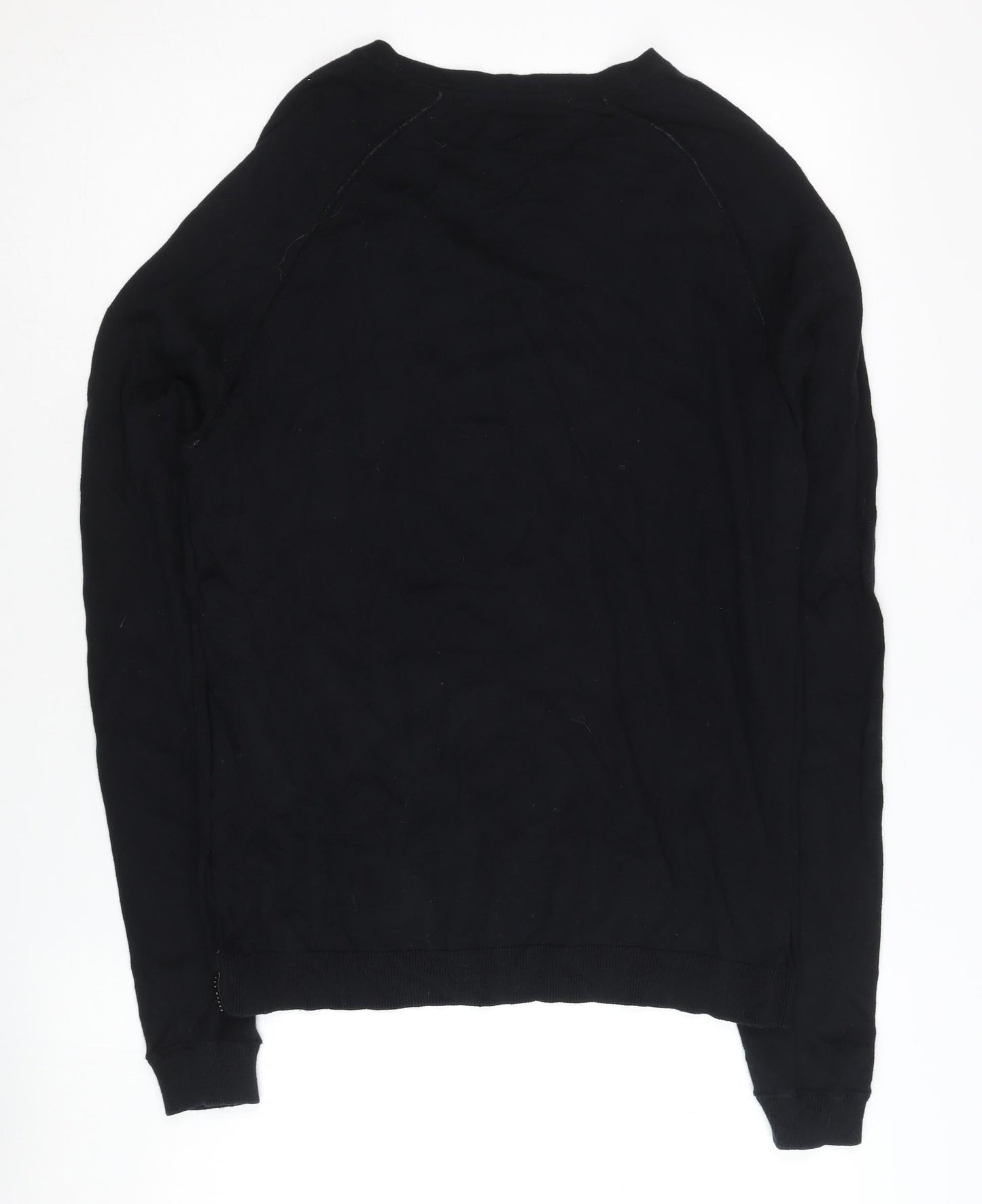 Ted Baker Men's Black Cotton Cashmere Pullover L