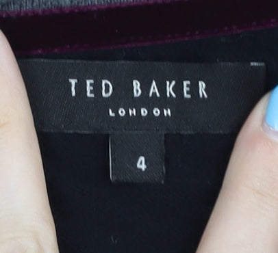 Ted Baker Men's Black Cotton Cashmere Pullover L