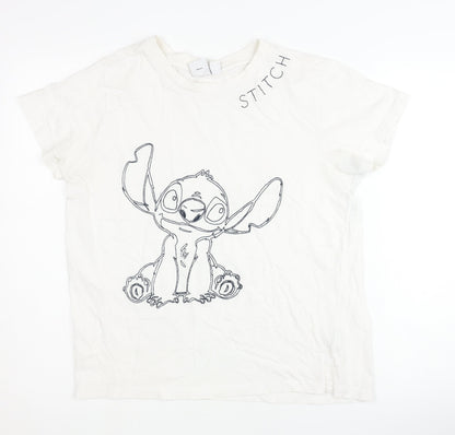 Womens UK Size S Disney White  T-Shirt