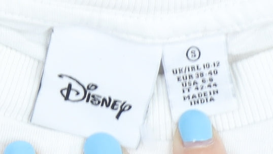Womens UK Size S Disney White  T-Shirt