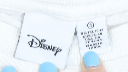 Womens UK Size S Disney White  T-Shirt